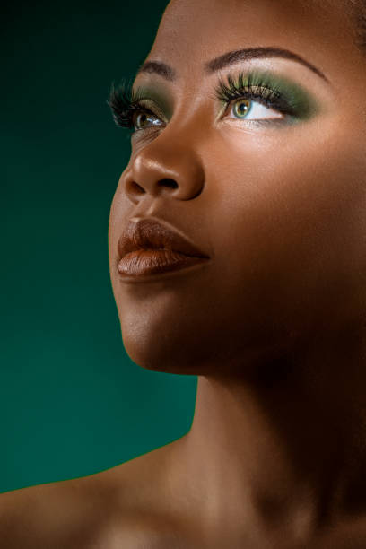 istock Close up of face and makeup 1324570352