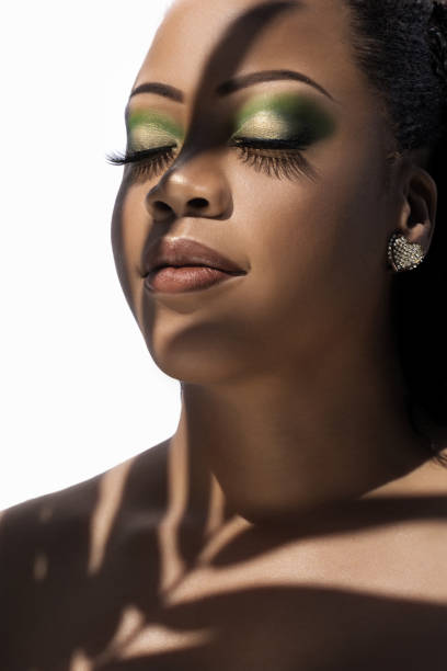 Beautiful woman with bright make-up