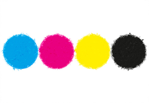 painted cmyk color management system cirlces