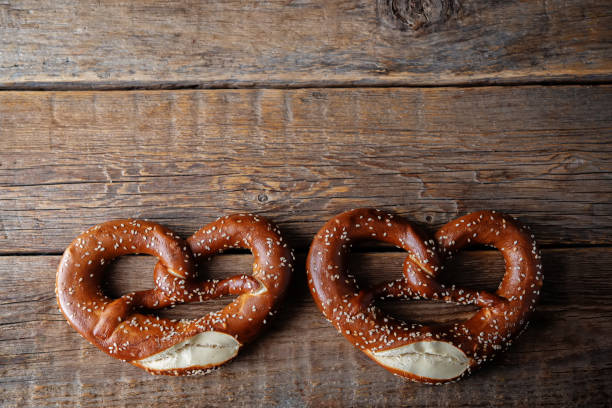 istock Pretzel with salt and sesame seeds 1324579915
