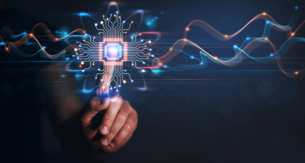 istock Businessman hand pointing data of brain digital. Artificial intelligence technology. Machine Learning business concept. 1324581779