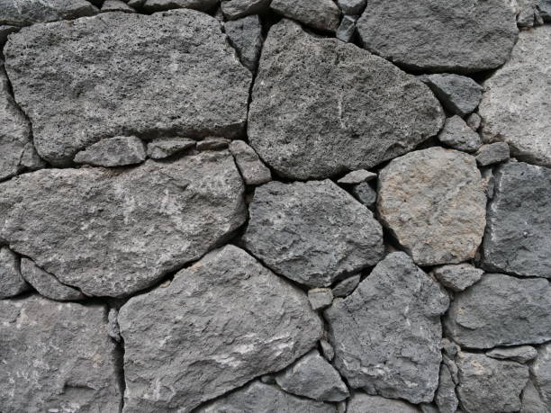 istock Stone wall with large gray stones 1324581909