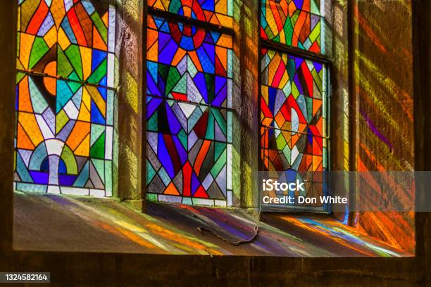 Alsace Region Of France Stock Photo - Download Image Now - Stained Glass, Church, Window