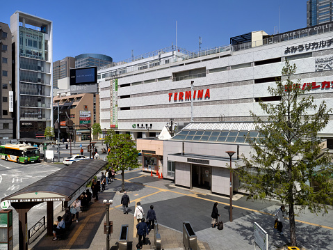 The station building of Kinshicho Station. Taken on April 19, 2009 in Sumida-ku, Tokyo