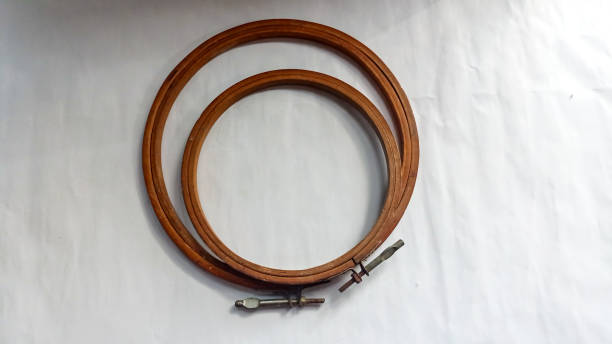 istock Wooden Embroidery Hoops with Screw 1324601498