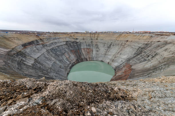 istock A non-operational diamond mine. Kimberlite pipe, Mirny Yakutia 1324622910