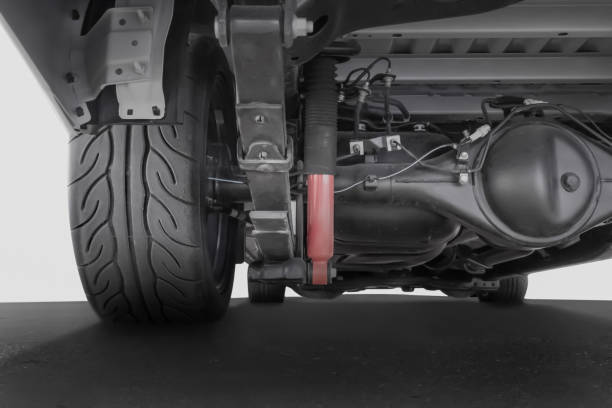 istock Pickup truck suspension and axle 1324623745