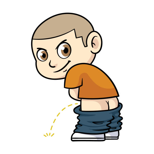 Cartoon Naughty Boy Urinating Illustration Stock Illustration - Download  Image Now - Urinating, Cartoon, Urine - iStock