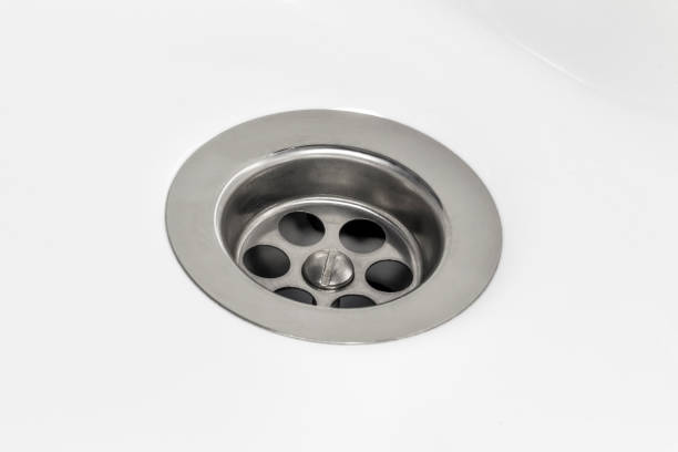 istock Drain hole in the sink 1324626569