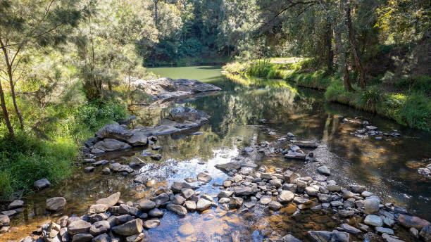 istock Water Reflections In A Shallow Creek 1324630582