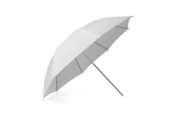 istock White umbrella reflector or flash soft box equipment for photo studio 1324637565