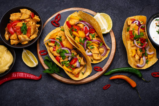 istock Traditional Mexican tacos with meat 1324646527
