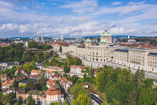 Bern, Switzerland - September 2020: Federal Palace