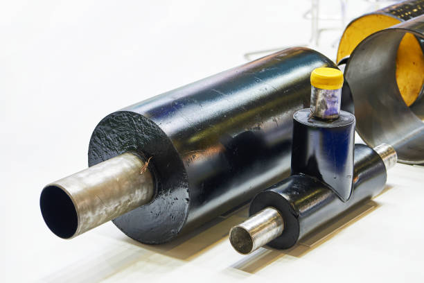 istock Insulated pipes and pipe fittings 1324654325