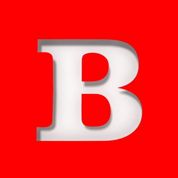 istock B letter white sign alphabet capital letter isolated on red background 3d rendering graphic illustration in high resolution 1324654553
