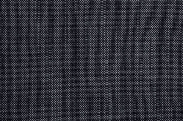 istock Natural linen fabric texture. Ivory black colored cloth. 1324655487