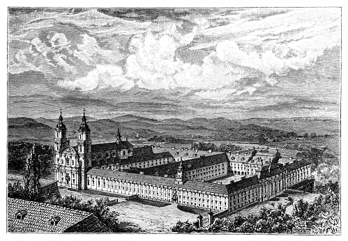 Illustration of a St. Florian Monastery