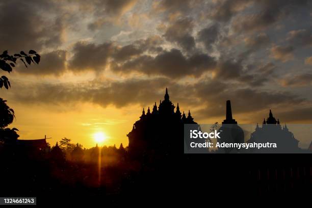 The Plaosan Temple At Sunrise Stock Photo - Download Image Now - Agricultural Field, Agriculture, Ancient