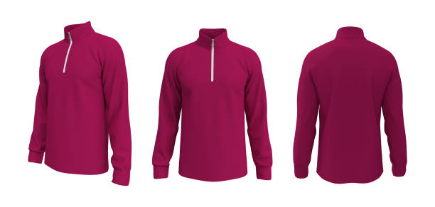 istock Blank tracktop shirt mockup, track front and back view 1324664561