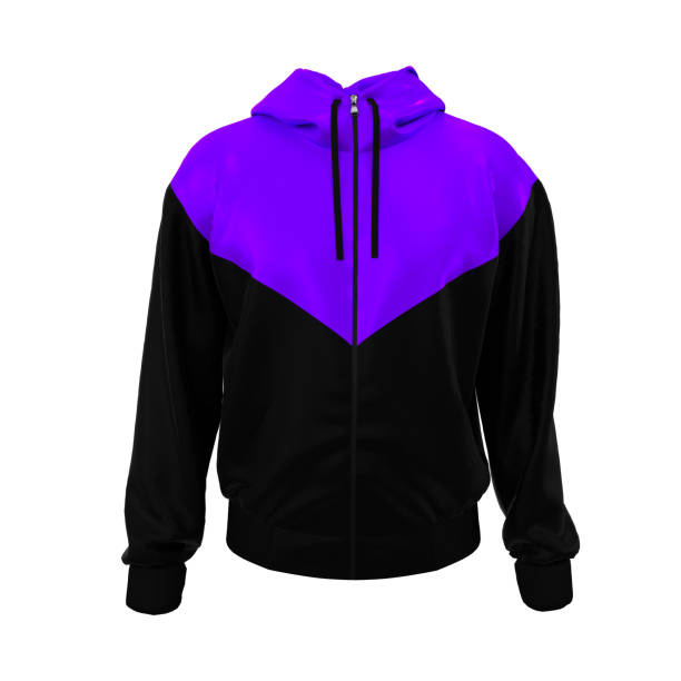 istock men's hooded jacket with half zip for your design mockup for print 1324664828