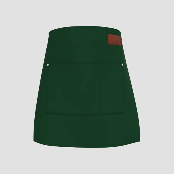 istock Blank waist aprons, apron mockup 1324664846