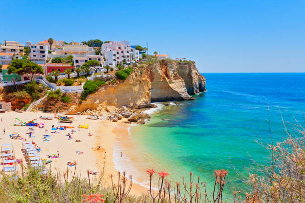 Beautiful fishing village in the Algarve, Portugal Beautiful fishing village in the Algarve, Portugal lagos portugal stock pictures, royalty-free photos & images