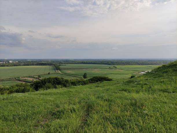 istock Beautiful summer valley with artificial reservoirs 1324666418