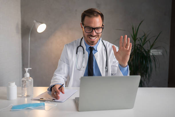 istock Doctor having online appointment 1324667112