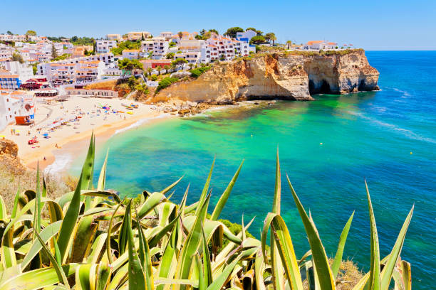 Beautiful fishing village in the Algarve, Portugal Beautiful fishing village in the Algarve, Portugal algarve stock pictures, royalty-free photos & images