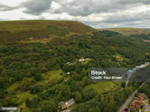 Cefn Monmoel Ebbw Vale Wales Stock Photo - Download Image Now - Above, Aerial View, Beauty