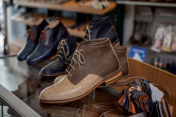 istock The inside of a custom shoe shop 1324673812