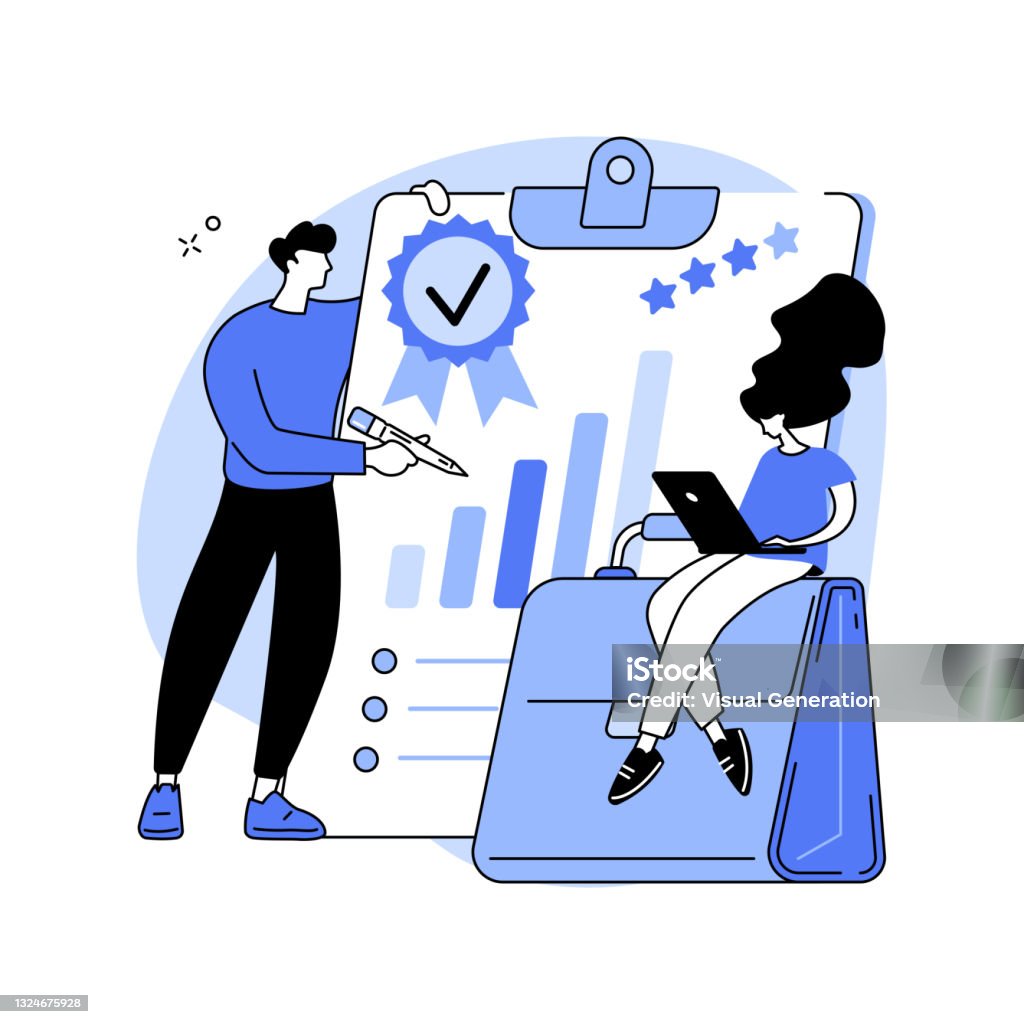 Quality Work Visual Quality Work Abstract Concept Vector Illustration Stock Illustration ...
