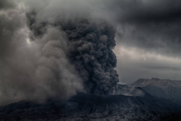 istock Smoke rises from the crater of Mount Bromo 1324676559