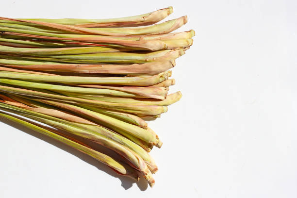 istock Dry lemongrass on white background. 1324684329