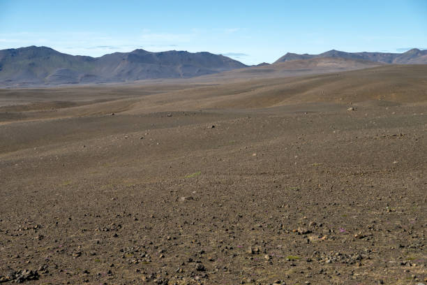 istock dark lava desert - great vastness in Iceland highlands 1324692731