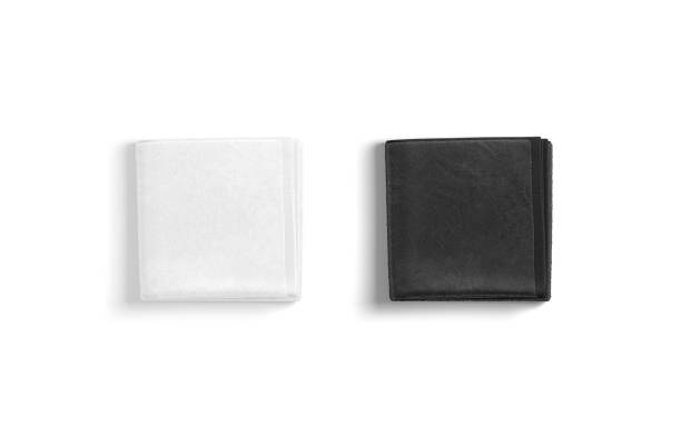 istock Blaank blank and white folded big towel mockup, top view 1324698898