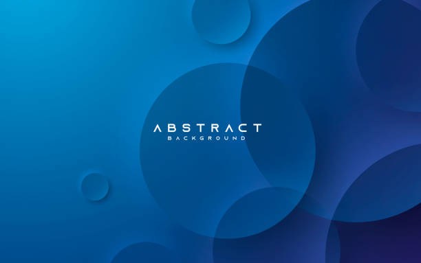 blaue abstrakte hintergrund elegante kreisform - blue abstract stock-grafiken, -clipart, -cartoons und -symbole