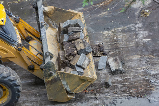 istock Specialized bulldozer for road repair and paving. In action 1324700528