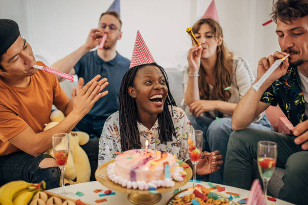istock People celebrating friend's birthday 1324701862