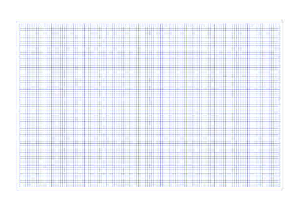 сетчатая бумага. реалистичный чистый лист бумаги в формате a3. квадратный фон с цветным графиком. геометрический узор для школы, обои, тексту - blueprint graph paper paper backgrounds stock illustrations