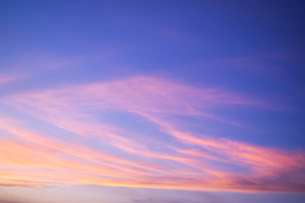 istock Cloud sky pastel abstract orange, purple and blue gradient blurred. 1324705238