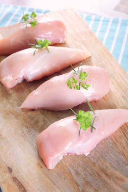 istock raw chicken breast fillets, pepper and parsley 1324706494