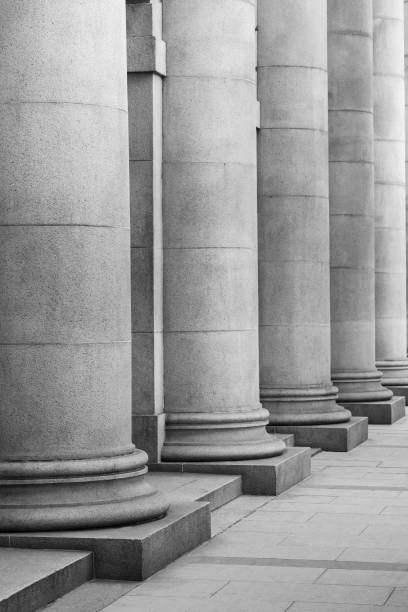 istock Details of classical column of historical architecture 1324708562