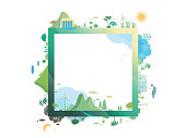 istock ESG and ECO friendly community frame its suit to add words and picture vector illustration graphic EPS 10 1324710925