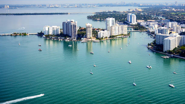 istock Biscayne Bay Aerial View, Miami. 1324715600