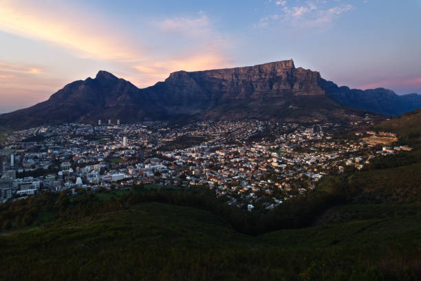 Cape Town winter sunrise stock photo