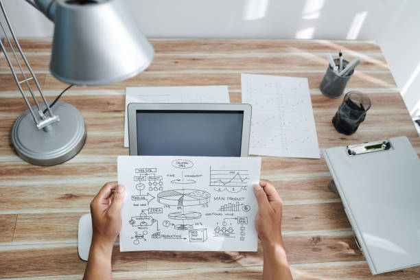 istock Business Person Looking at General Idea Chart 1324721511