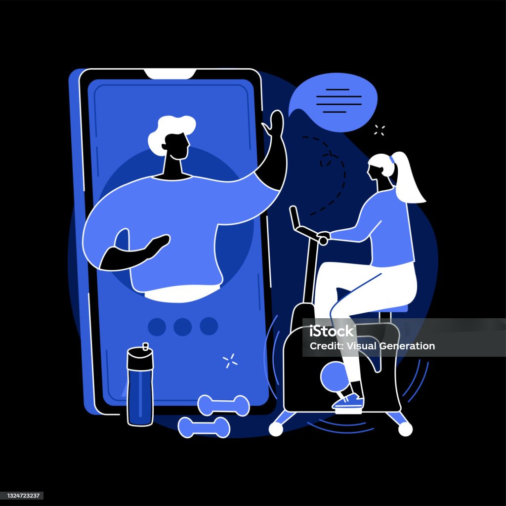 Remote Coaching Vector Online Coach Abstract Concept Vector Illustration Stock Illustration ...