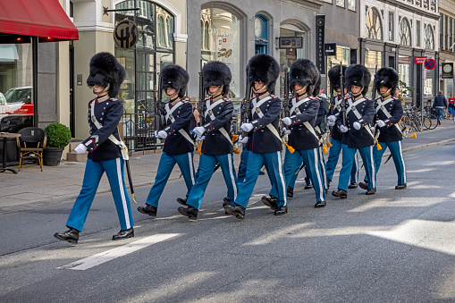 New York - March 17, 2015: The annual St. Patrick's Day Parade along fifth Avenue in New York City, USA