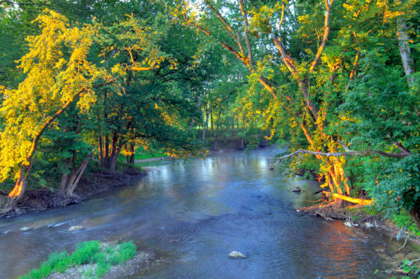 Early morning on the Eel River-Wabash County, Indiana